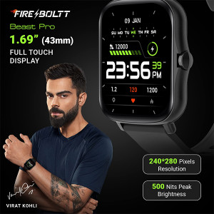 Fire Bolt Beast Pro Bsw016 Black Smart Watch 02 phonewale online buy at lowest price ahmedabad mumbai delhi chennai jaipur udaipur agra kerala tamilnadu