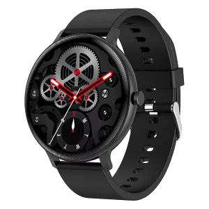PAUZE Spirit 360%C2%B0 Full Touch Round Smart Watch Black1