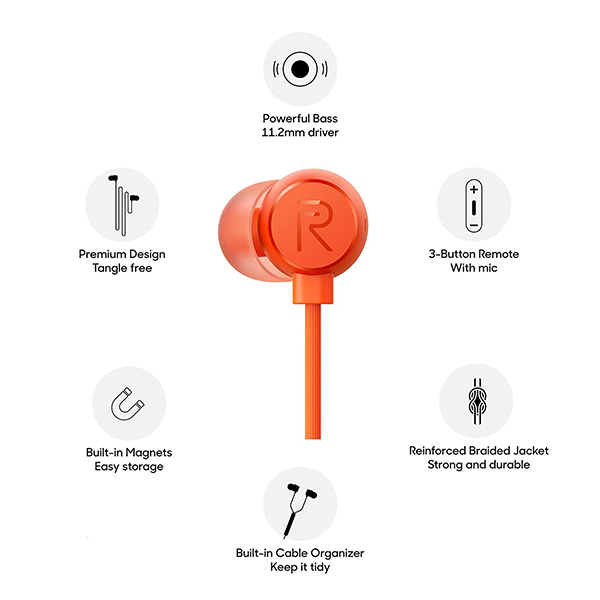 realme buds orange