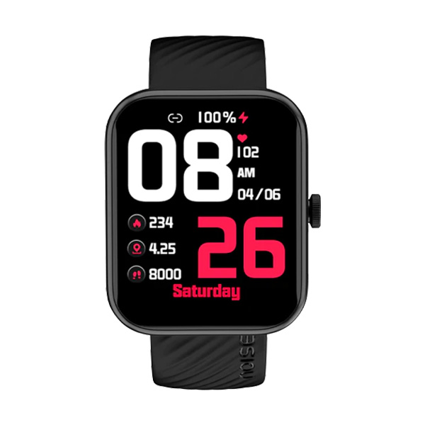 NOISE COLORFIT VICTOR JET BLACK SMART WATCH - FONEBOOK